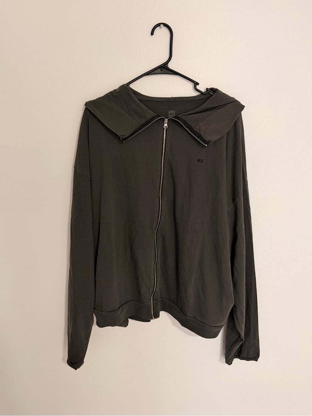Yeezy Dark Olive Zip-Up Hoodie